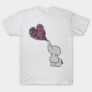 Baby Girl Elephant Love T-Shirt